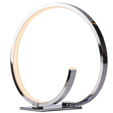 Finesse Decor Circular Design LED Table Lamp Chrome