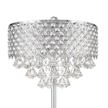 Finesse Decor Grand 6 LED Light Table Lamp Chrome