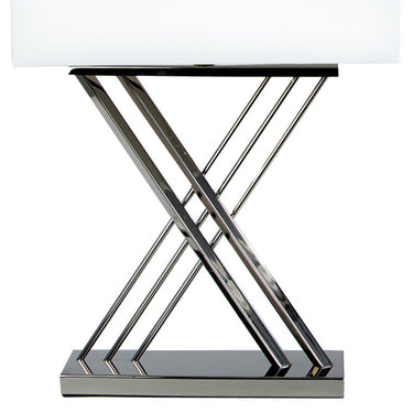 Finesse Decor Chrome X Table Lamp 1 Light