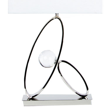 Finesse Decor Ovals Crystal Table Lamp 1 Light