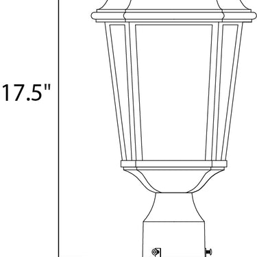 Maxim Lighting Radcliffe Medium Outdoor Post Black Oxide