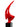 Finesse Decor Sail Floor Sculpture - Red with Black Stand 