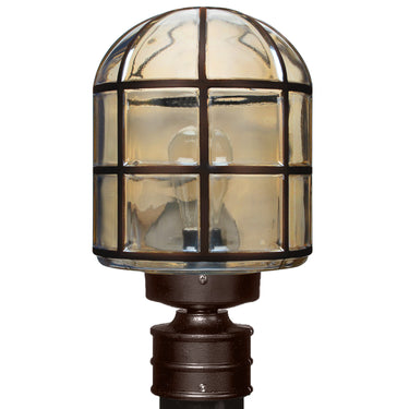 Costaluz 3417 post lantern: Bronze | Besa Lighting
