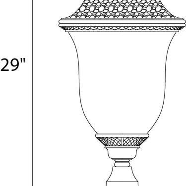 Maxim Lighting Carriage House DC 3-LT Outdoor Pole/Post Lantern Oriental Bronze