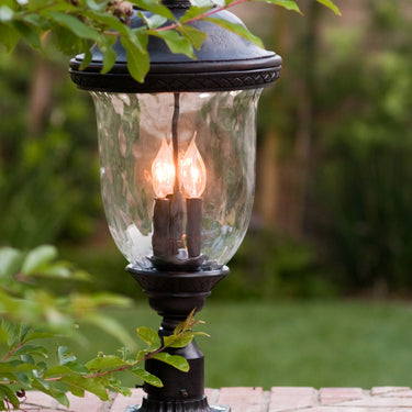 Maxim Lighting Carriage House DC 3-LT Outdoor Pole/Post Lantern Oriental Bronze