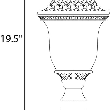 Maxim Lighting Carriage House DC 1-LT Outdoor Pole/Post Lantern Oriental Bronze