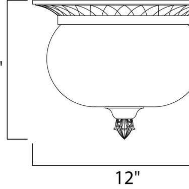 Maxim Lighting Carriage House DC 2-Light Outdoor Ceiling Mount Oriental Bronze