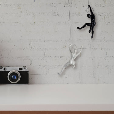 Finesse Decor Matte Black & White Wall Sculpture Couple