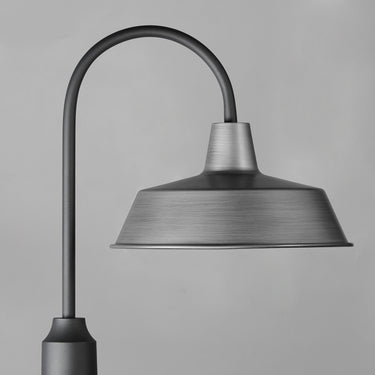 Maxim Lighting Pier M Post Lantern Weathered Zinc/Black