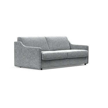 Carnell Sleeper Sofa With Slope Arms in 351 Taura Slate Grey modern queen-size sofa bed by Innovation Living