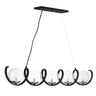 Maxim Lighting Curlicue 5-Light Pendant Black/Polished Nickel