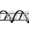 Maxim Lighting Curlicue 5-Light Bath Vanity Black/Polished Nickel