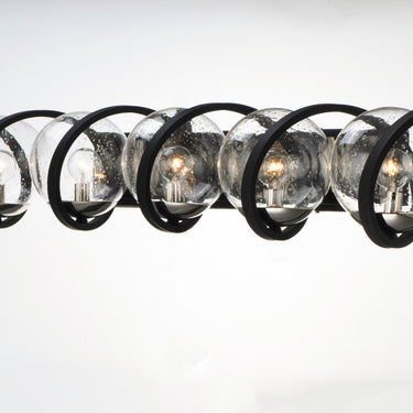 Maxim Lighting Curlicue 5-Light Bath Vanity Black/Polished Nickel
