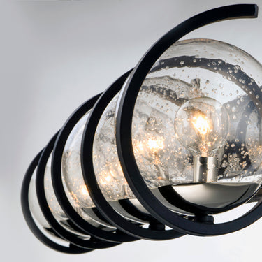 Maxim Lighting Curlicue 5-Light Bath Vanity Black/Polished Nickel