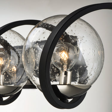Maxim Lighting Curlicue 5-Light Bath Vanity Black/Polished Nickel