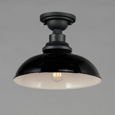 Maxim Lighting Granville Flush Mount Gloss Black/Black