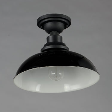 Maxim Lighting Granville Flush Mount Gloss Black/Black