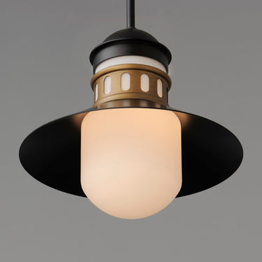 Maxim Lighting Admiralty Outdoor Pendant Black/Antique Brass