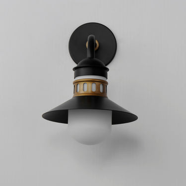 Maxim Lighting Admiralty Outdoor Wall Sconce Black/Antique Brass