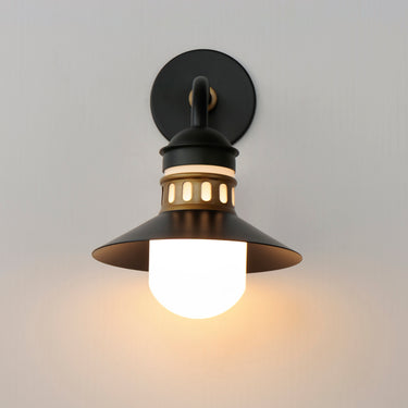 Maxim Lighting Admiralty Outdoor Wall Sconce Black/Antique Brass