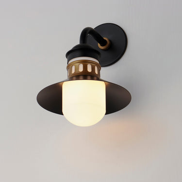 Maxim Lighting Admiralty Outdoor Wall Sconce Black/Antique Brass