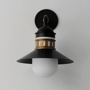 Maxim Lighting Admiralty Outdoor Wall Sconce Black/Antique Brass