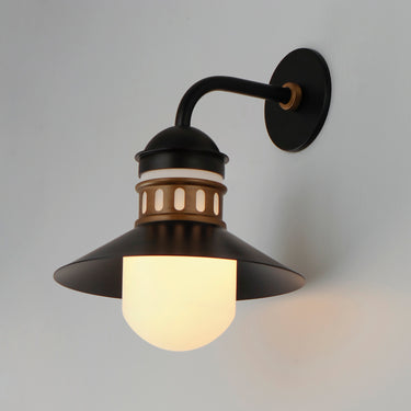Maxim Lighting Admiralty Outdoor Wall Sconce Black/Antique Brass