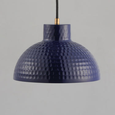 Maxim Lighting Rockport 10" Pendant Glossy Navy/Natural Aged Brass