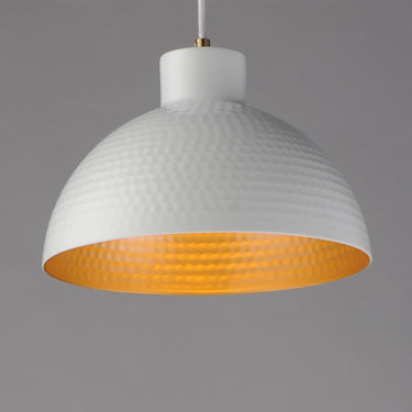 Maxim Lighting Rockport 12" Pendant White/Natural Aged Brass