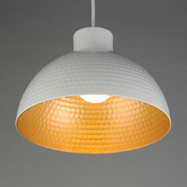 Maxim Lighting Rockport 12" Pendant White/Natural Aged Brass