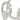 Finesse Decor 5 Hoop Crystal Progression Chandelier - Chrome 