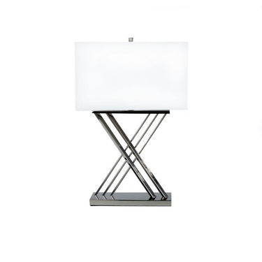 Finesse Decor Chrome X Table Lamp 1 Light