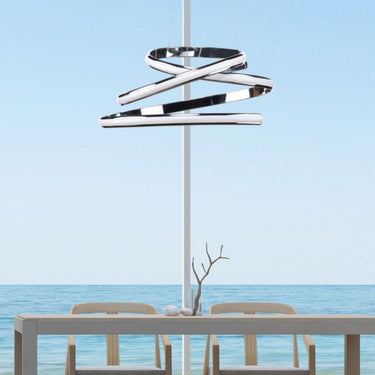 Finesse Decor Oslo LED Adjustable Chandelier Chrome