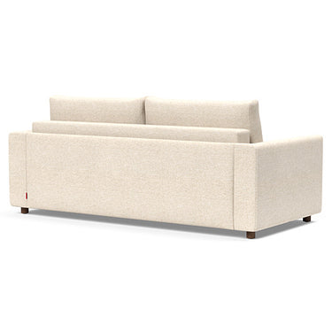Innovation Living Neah King Size Sofa Bed with Curved Upholstered Arms in Soft 365 Halifax Shell Fabric