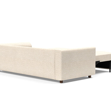 Luxury King-Size Neah Sleeper Sofa with Curved Arms, Pocket Spring Mattress, and 365 Halifax Shell Upholstery