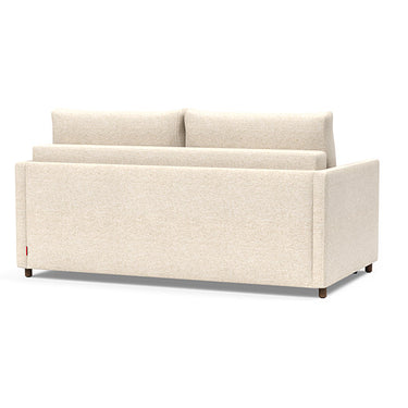 Neah Queen Sofa Bed with Slim Arms by Innovation Living in 365 Hailfax Shell, modern queen sleeper for apartments and condos
