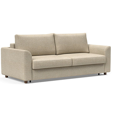 Neah King Size Sleeper Sofa with Curved Arms in 366 Halifax Antique Fabric by Innovation Living – Modern Scandinavian King Sofa Bed
