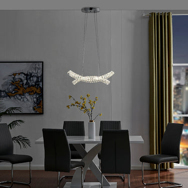 Finesse Decor Monroe Crystal Chandelier Chrome