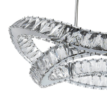 Finesse Decor Monroe Crystal Chandelier Chrome