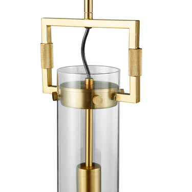 Finesse Decor Zeus 1 LED Light Pendant Crystal & Gold