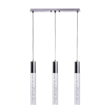 Finesse Decor Acrylic Cylinder Chandelier 3 Light