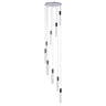 Finesse Decor Acrylic Cylinder Chandelier 9 Light