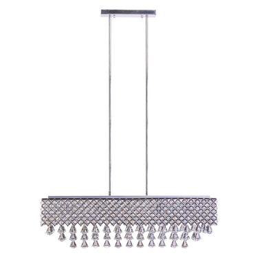 Finesse Decor Cinderella Crystal Rectangular Chandelier 12 Light