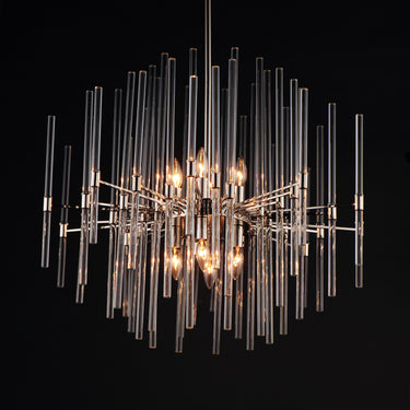 Maxim Lighting Divine 29" Chandelier Polished Nickel