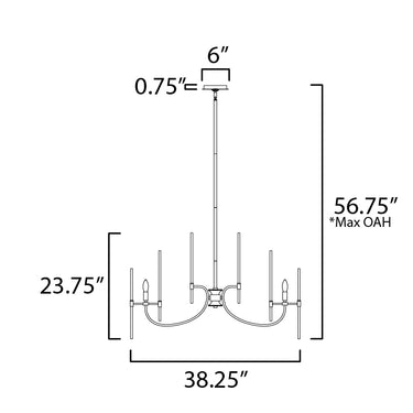 Maxim Lighting Divine 8-Light Chandelier Heritage