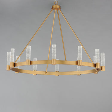 Maxim Lighting Duchess 12-Light Chandelier Natural Aged Brass