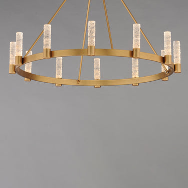 Maxim Lighting Duchess 12-Light Chandelier Natural Aged Brass