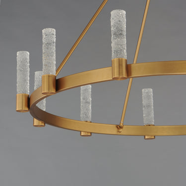 Maxim Lighting Duchess 12-Light Chandelier Natural Aged Brass
