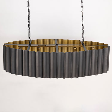 Maxim Lighting Allegra 5-Light Linear Pendant Gunmetal/Gold