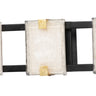 Maxim Lighting Radiant 3-Light LED Bath Vanity Black/Gold Leaf